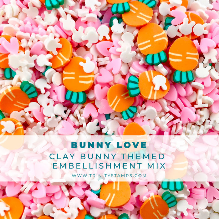 Bunny Love Clay Embellishment Mix