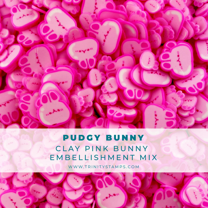 Pudgy Bunny Clay Embellishment Mix
