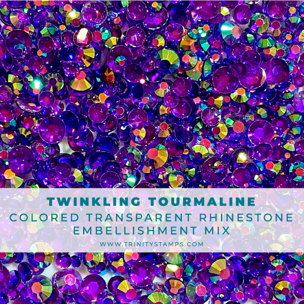 Twinkling Tourmaline Rhinestone Embellishment Mix