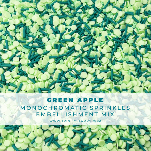 Green Apple Sprinkles Embellishment Mix