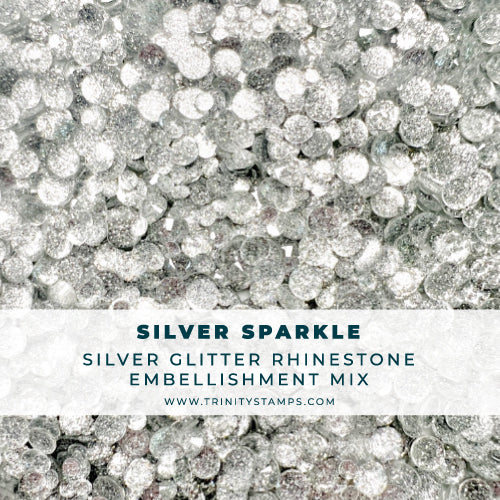 Silver Sparkle - Sparkle Rhinestone Embellishment Mix– Trinity Stamps