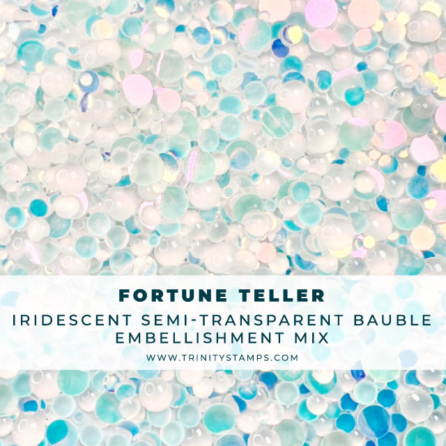 Fortune Teller - Semi-Transparent Iridescent Bauble Embellishment Mix