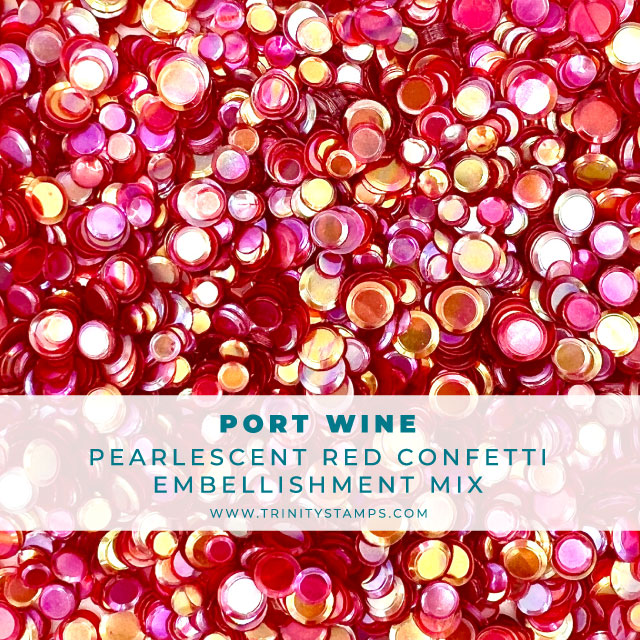 Port Wine - Confetti Embellishment Mix