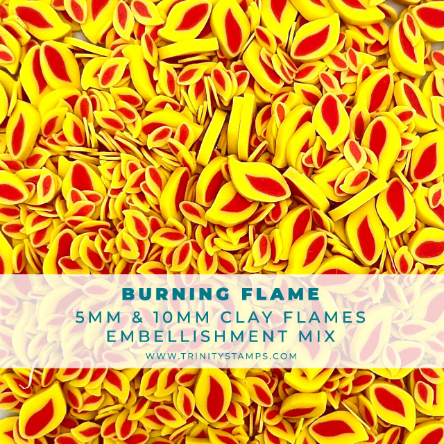 Burning Flame - Clay Embellishment Mix