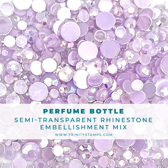 Perfume Bottle - Semi-Opaque Rhinestone Embellishment Mix