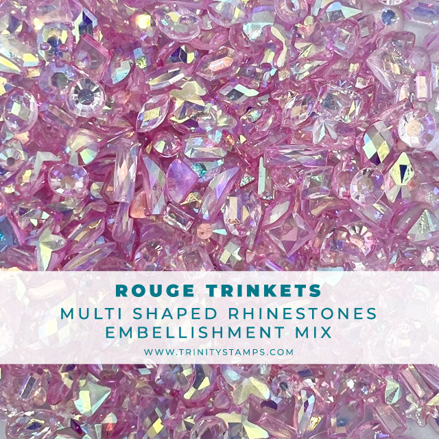 Rouge Trinkets - Iridescent Rhinestones Shapes Mix