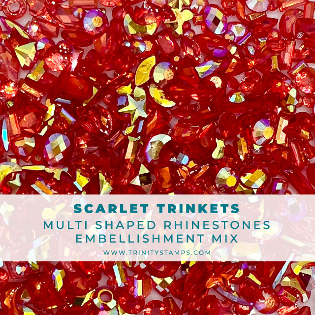 Scarlet Trinkets - Iridescent Rhinestones Shapes Mix