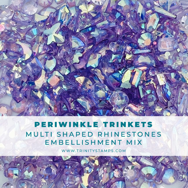 Periwinkle Trinkets - Iridescent Rhinestones Shapes Mix