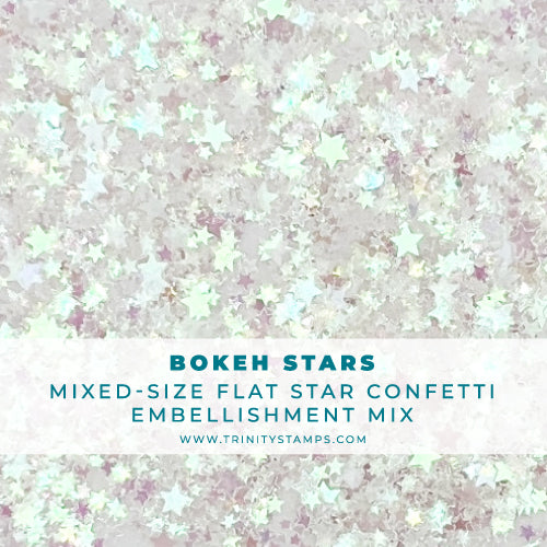 Bokeh Stars Flat Confetti Embellishment Mix
