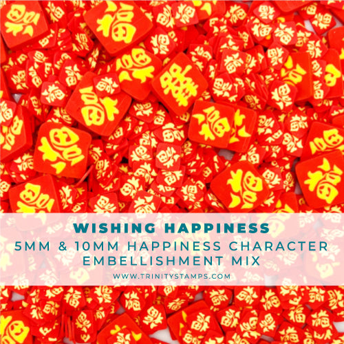 Wishing Happiness Clay Embellishment Mix
