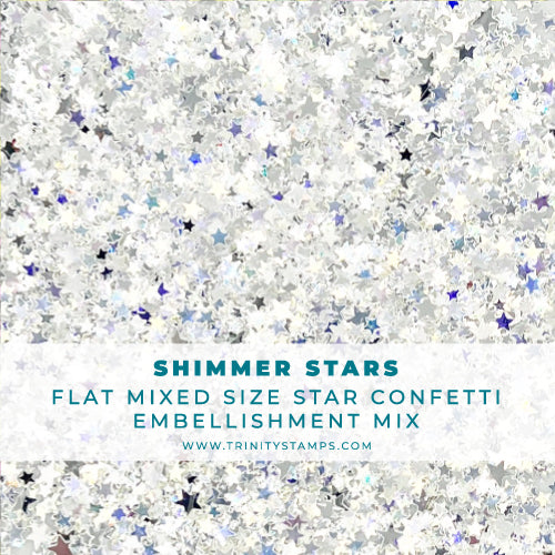 Shimmer Stars Flat Confetti Embellishment Mix