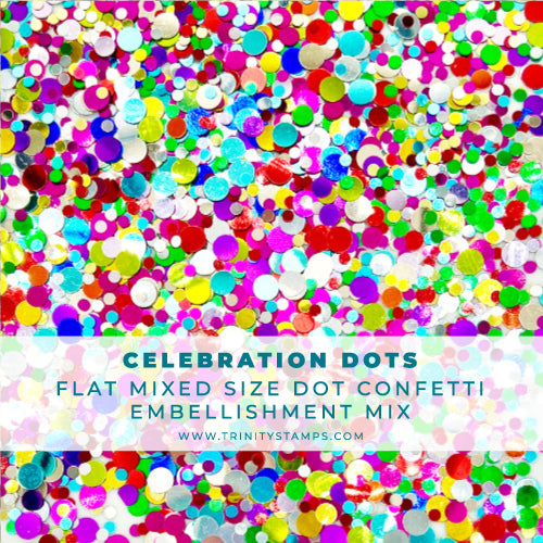 Celebration Dots Flat Confetti Embellishment Mix