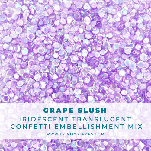 Grape Slush Confetti Embellishment Mix