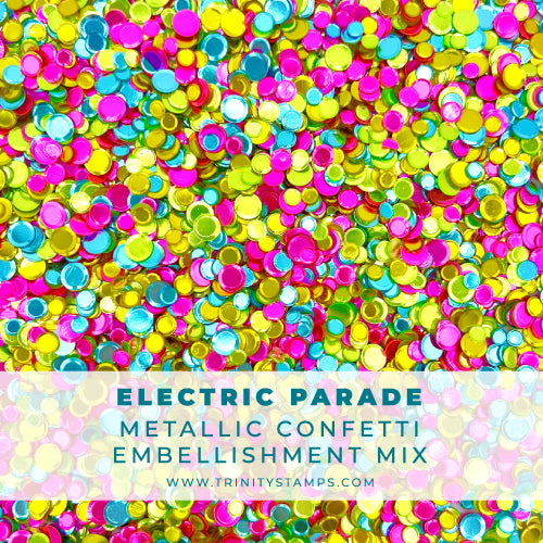 Electric Parade Confetti Embellishment Mix