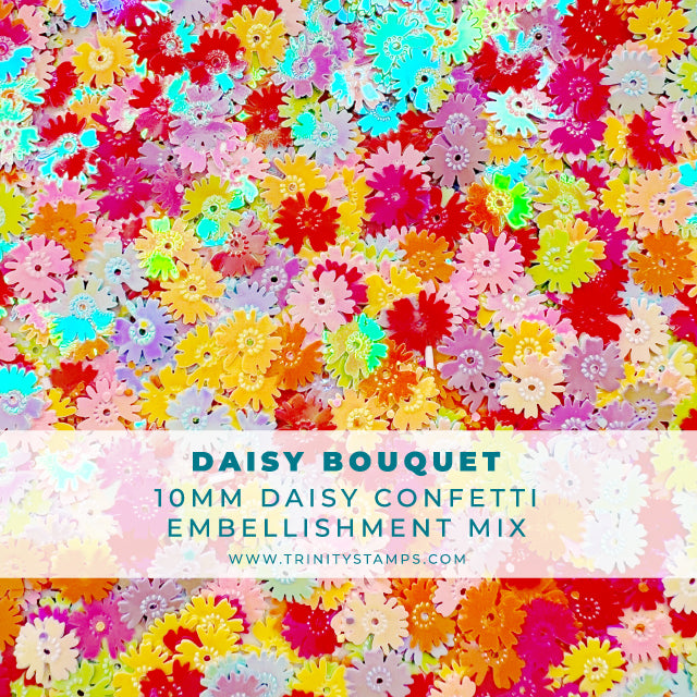 Daisy Bouquet Embellishment Mix