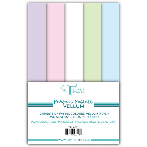 Perfect Pastels Vellum Paper Pack - 10 Sheets– Trinity Stamps