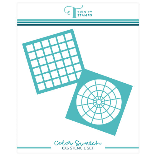 Color Swatching 6x6 Stencils - Set Of 2