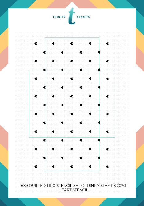 Quilted Pattern Trio - 6x9" Laser Cut 3-piece Stencil Set