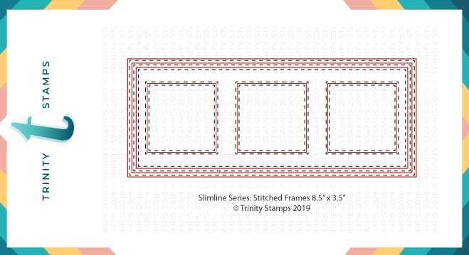 Stitched Card Panels and Windows Slimline Die Set