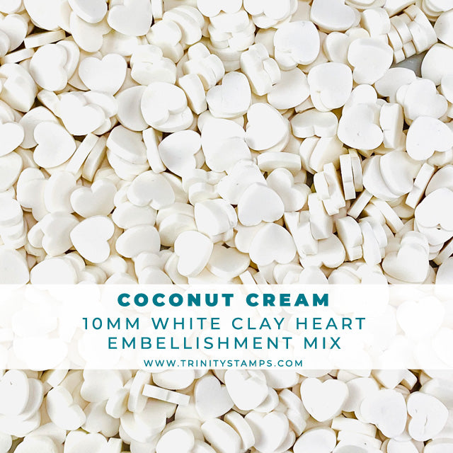 Coconut Cream - 10 mm Clay Sprinkles Embellishment Mix