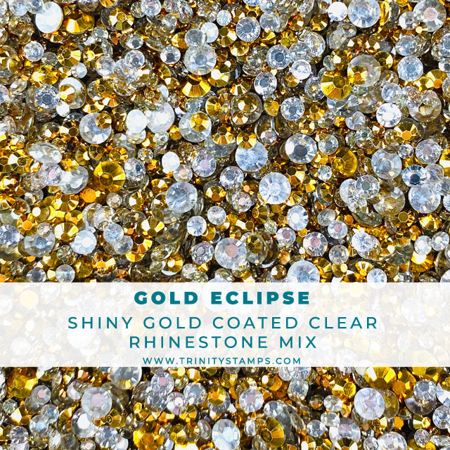 Gold Eclipse - Flat-back Rhinestone Mix