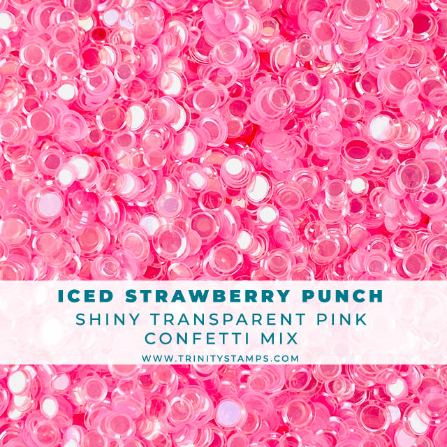 Iced Strawberry Punch Confetti Embellishment Mix