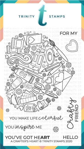 A Crafters Heart Clear Photopolymer 4x6 Stamp Set