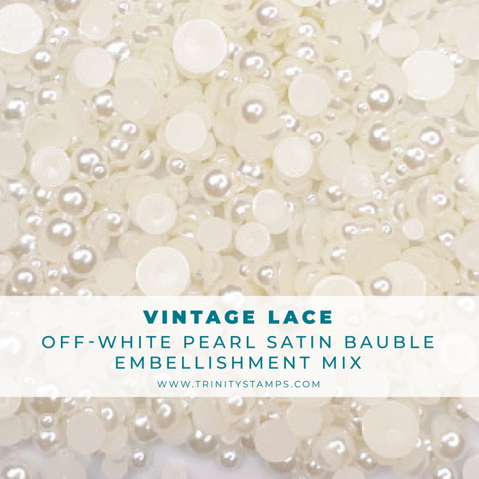Vintage Lace Satin Bauble Embellishment Mix
