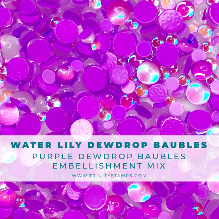 Water Lily Dewdrop Embellishment Mix