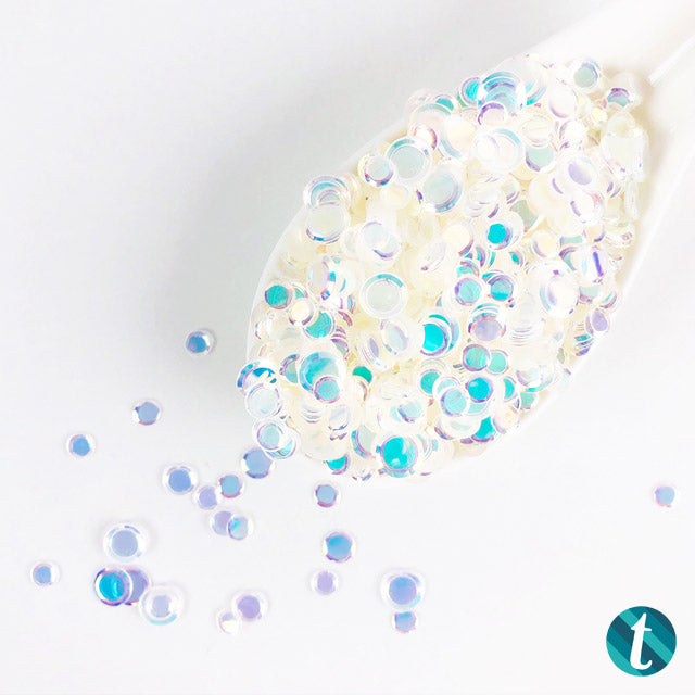 Cave Crystals- Iridescent Glossy Transparent Confetti Mix