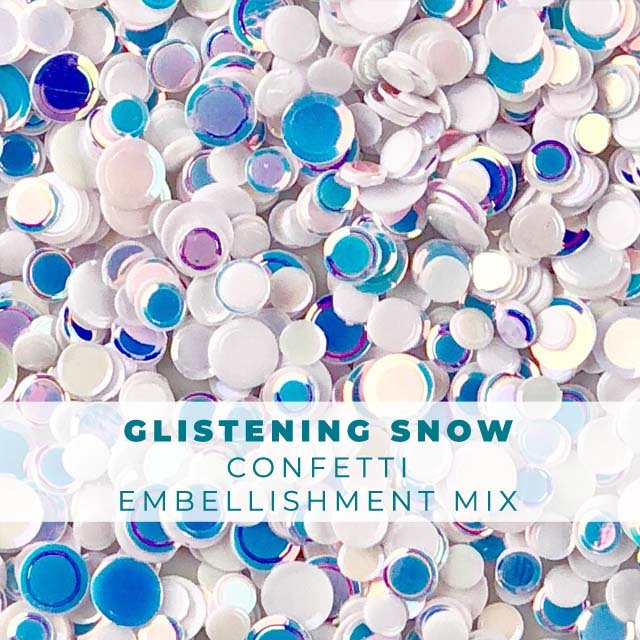 Glistening Snow Confetti Mix