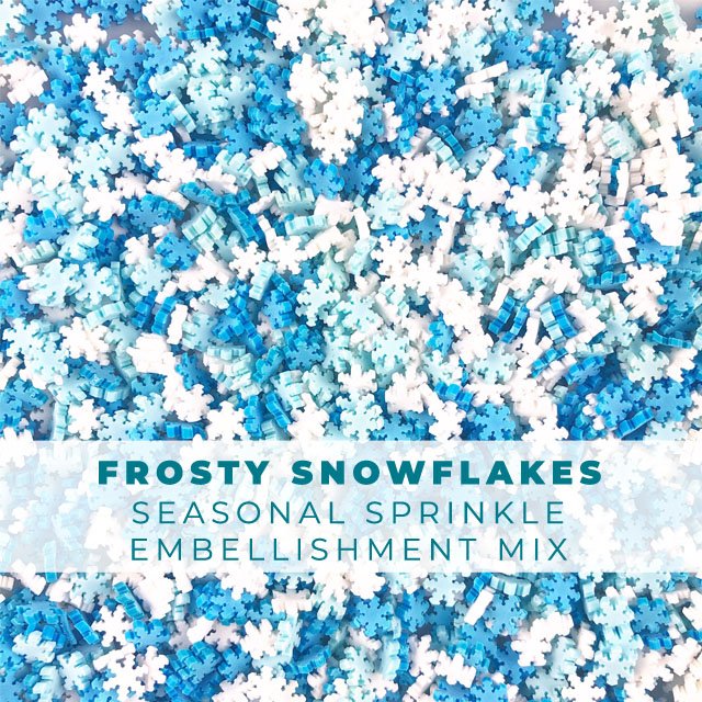 Frosty Snowflakes Sprinkle Embellishments
