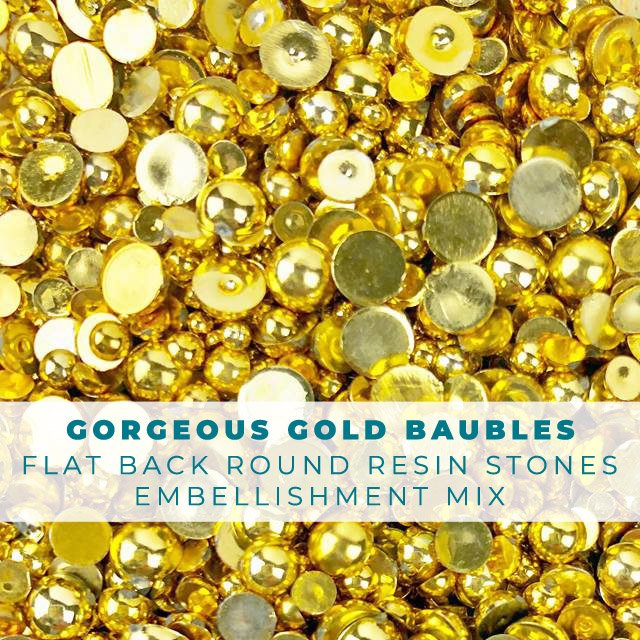 Gorgeous Golden Baubles Embellishment Mix