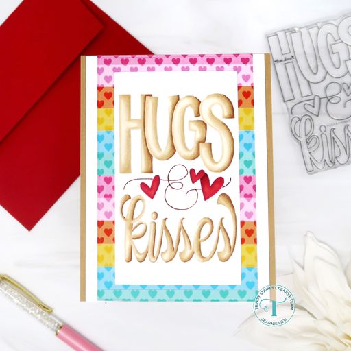 Hugs & Kisses 3x4 Stamp Set