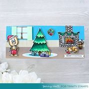 Cozy Christmas Cottage 4x8 Stamp Set