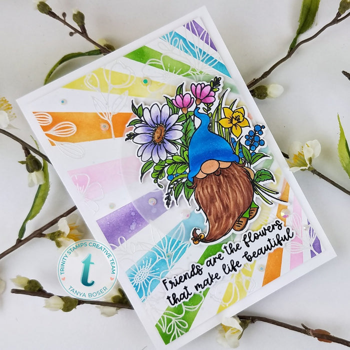 Friends are Flowers 4x6 Stamp Set