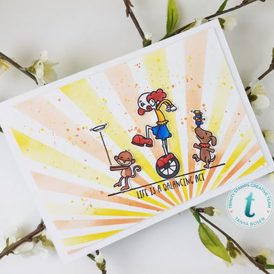 Balancing Stamp Balancing Acts 4x4 Stamp Set– Trinity Stamps
