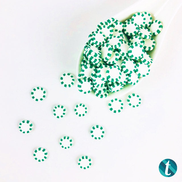 Minty Fresh -10mm Candy-Like Clay Sprinkles Mix