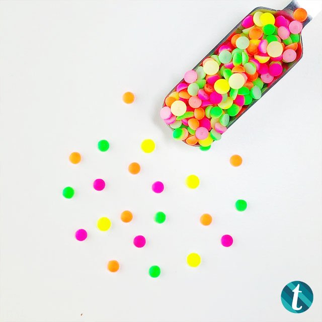 Neon Lights: Brightly colored Matte Acrylic Drop Mix