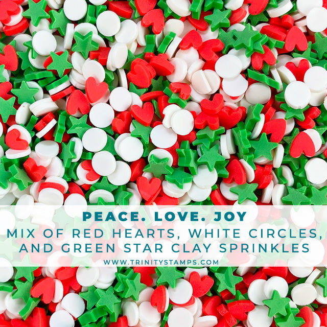 Peace Love & Joy Holiday Sprinkles Embellishment