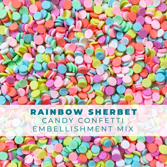 Rainbow Sherbet - Clay Embellishment Mix
