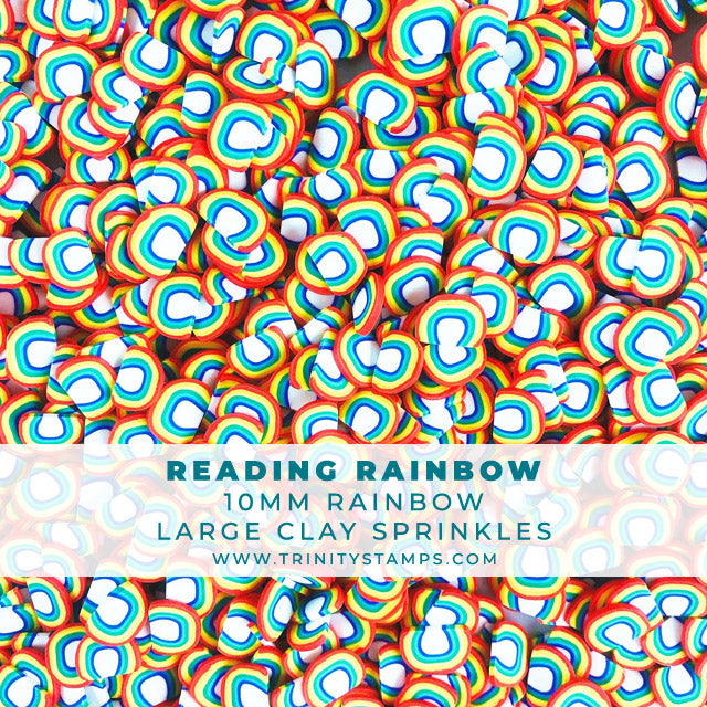 Reading Rainbow- 10mm Clay Rainbow Sprinkles