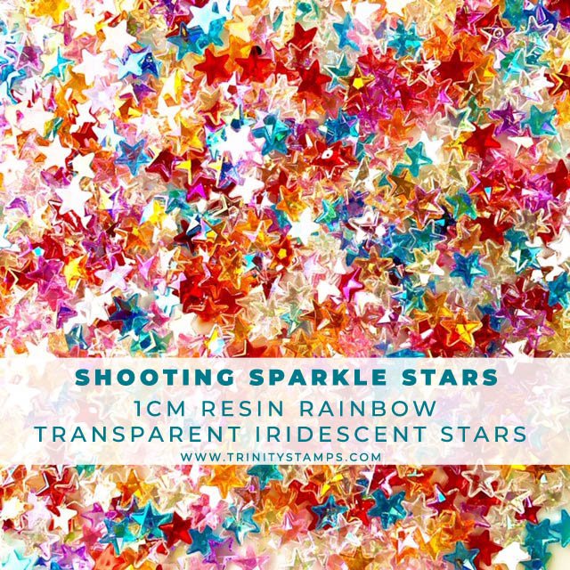 Shooting Sparkle Stars - Resin Rhinestone Star Mix