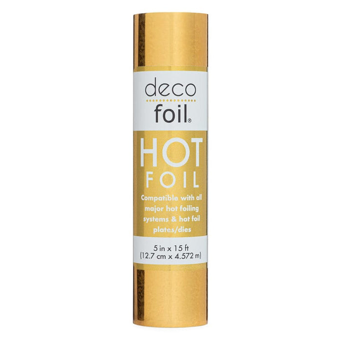 Deco Foil Hot Foil Roll 5 in x 15 ft - Gold Unicorn