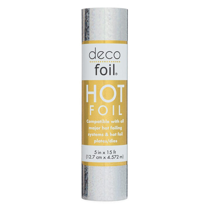 Deco Foil Hot Foil Roll 5 in x 15 ft - Silver Unicorn