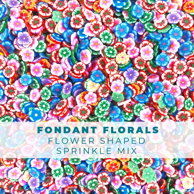 Fondant Florals - Flower Sprinkle Mix