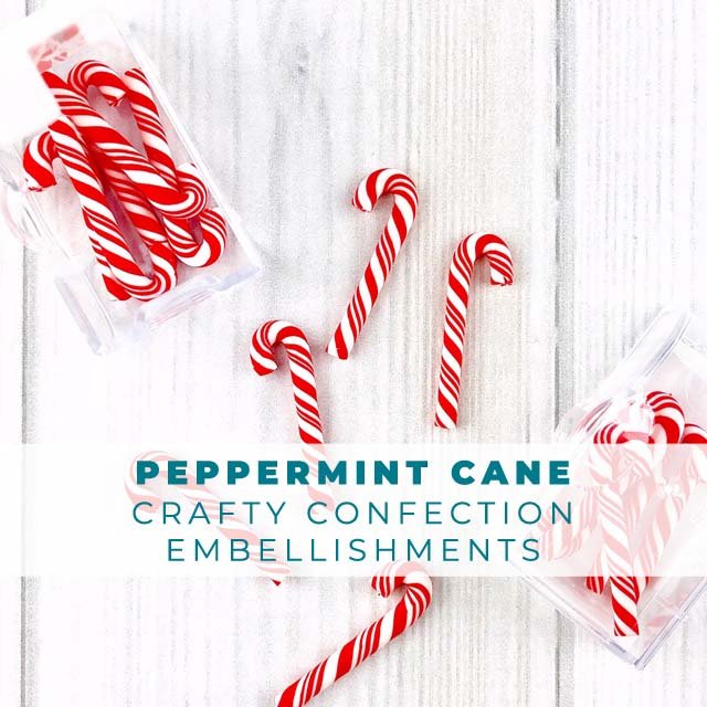Mini Peppermint Candy Cane Embellishments Trinity Stamps