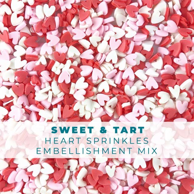Sweet & Tart Heart Sprinkle Embellishments
